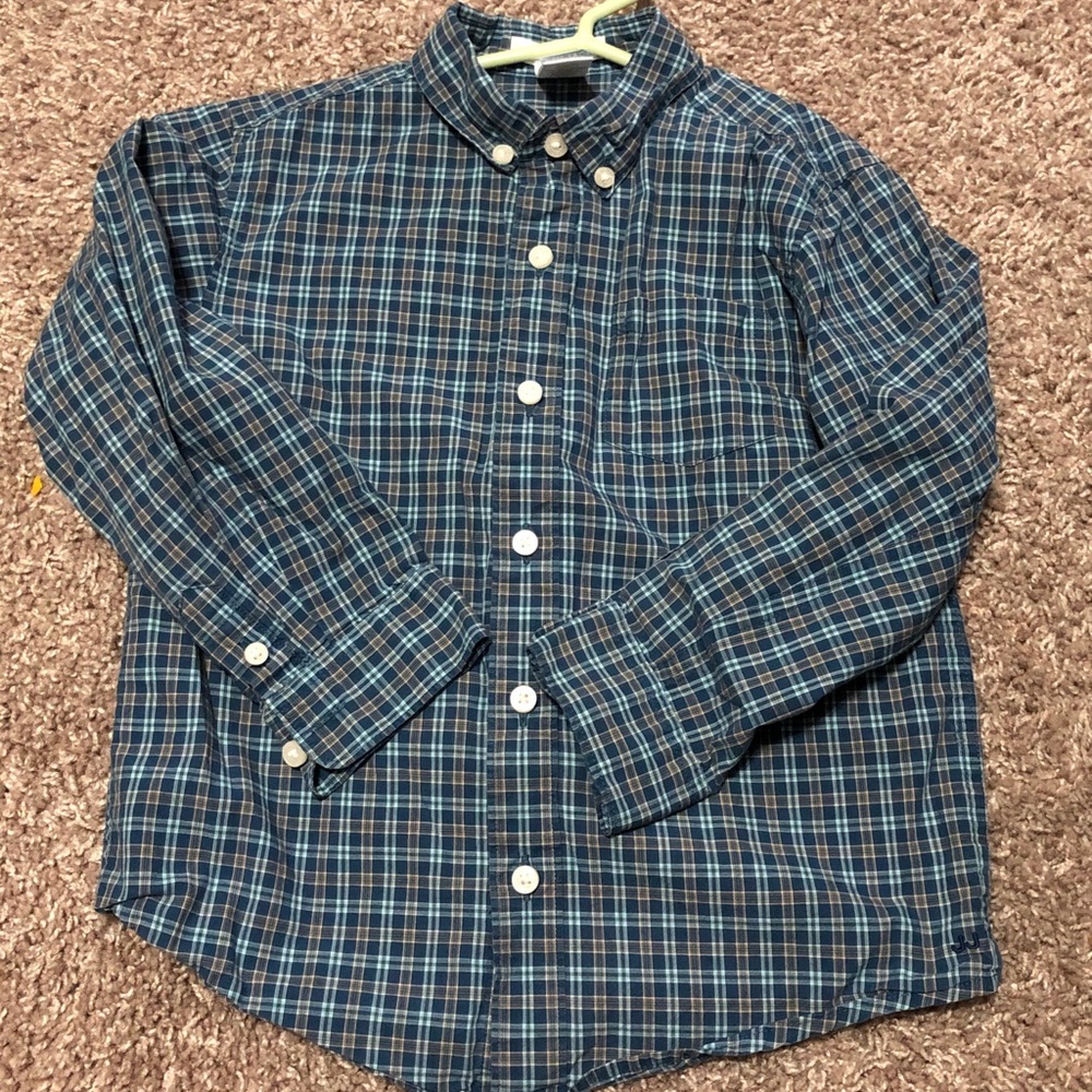 JANIE AND JACK boys button down shirt (size 4)